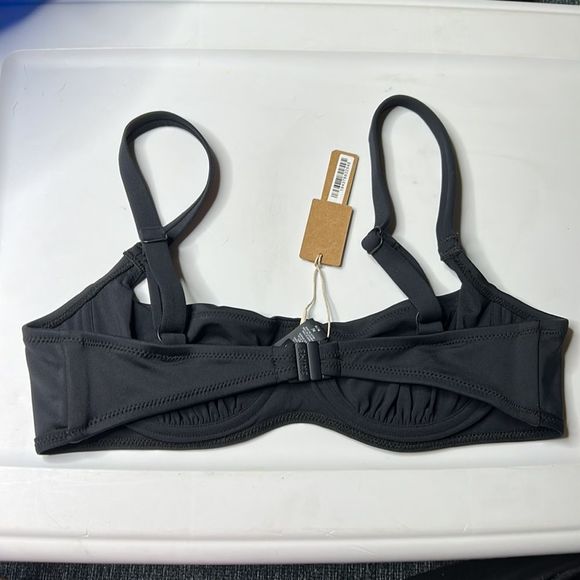 NWT SKIMS SHAPING SWIM RUCHED UNDERWIRE BIKINI TOP - Picture 5 of 6